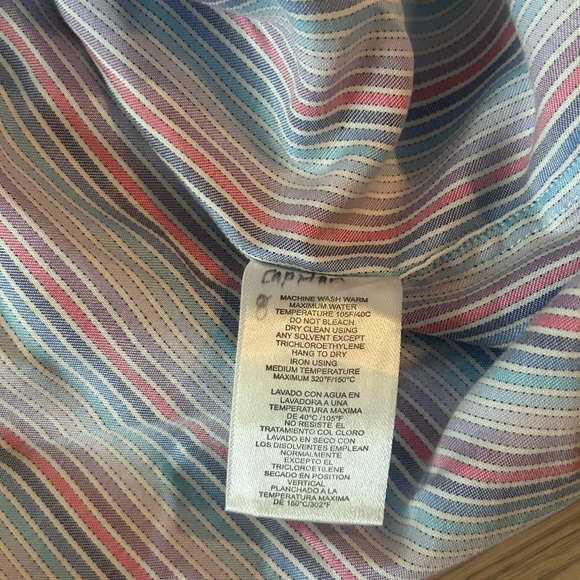 Robert Graham Long Sleeves Striped Multicolor Shirt Size 48 US 2XL - Picture 4 of 6